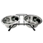 DOG/ CAT DOUBLE FEEDER (STAINLESS) DC36