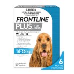FLEA & TICK PLUS 6s FOR MEDIUM DOG 10-20kg FROPLUSMDOG