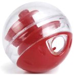 PLASTIC ADJUSTABLE TREAT BALL TWIRLY (RED) BT0440425
