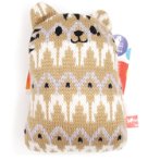 KNITTED COLORFUL CAT SERIES (BROWN) (15x10x4cm) BWAT2830