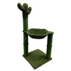 2 TIER WITH CACTUS SISAL POLE (GREEN) (40x40x96cm) DS2020038