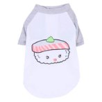T-SHIRT-SUSHI WITH WASABI (WHITE/ GREY) (SMALL) (25cm) SS0TK139WHS