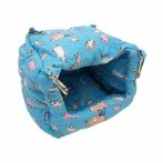 COTTON IGLOO BED/ HIDEOUT FOR SMALL ANIMALS (BLUE) (14x14cm) DMI0SA06223BU