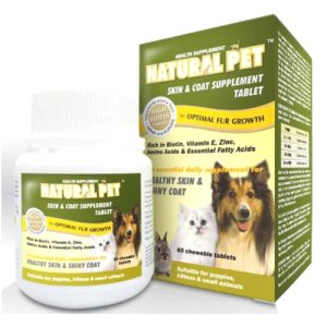 Natural Dog Skin N Coat Supplement 60Tabs Singapore