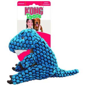 Kong Dynos T-Rex Blue - Small | Dog Toys | Pet Lovers Centre