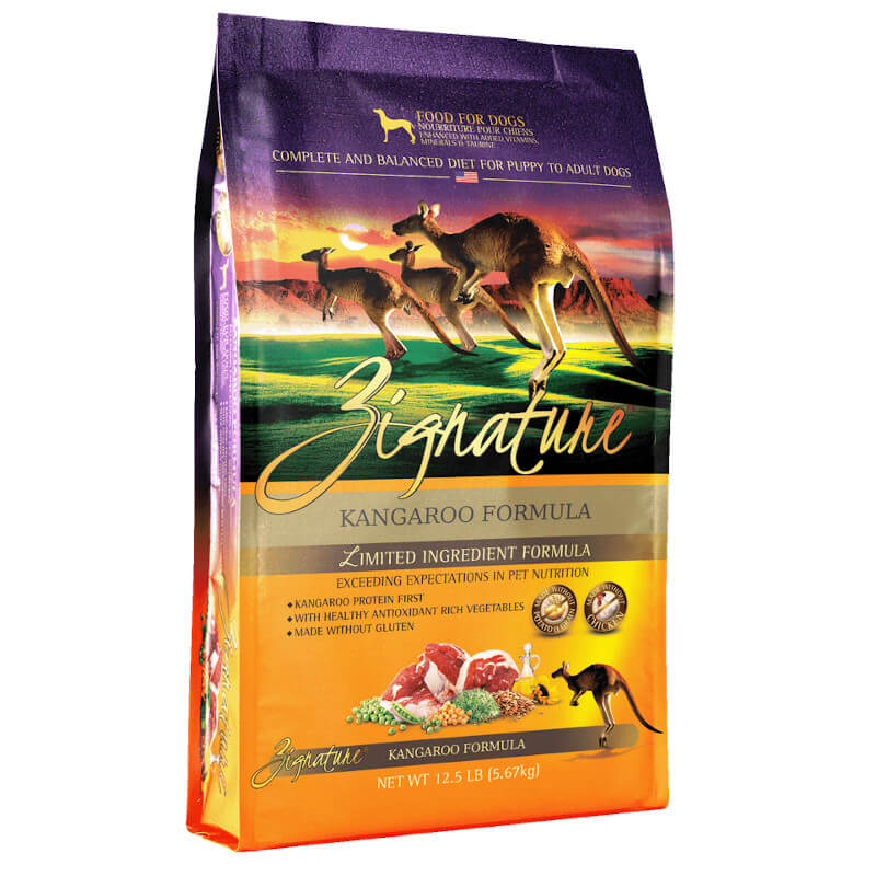 Zignature Kangaroo Formula 12.5lbs | Dog Dry Food | Pet Lovers Centre