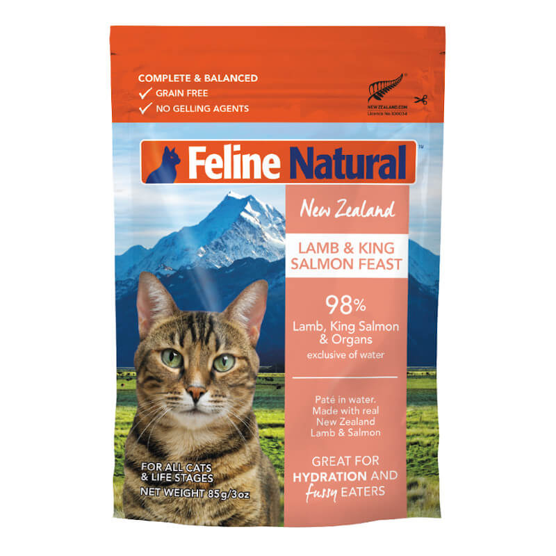 F9 Natural Lamb & King Salmon Pouch 85G | Cat Can Food | Pet Lovers Centre